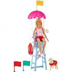Barbie Edző Játékszett - Vízi Mentő Szett