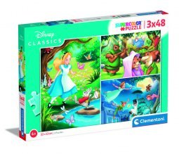 Clementoni Puzzle 3x48 db Supercolor - Disney Klasszikusok