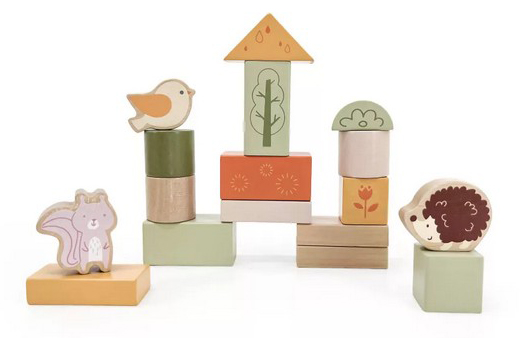 Fa Építőkocka 50 db