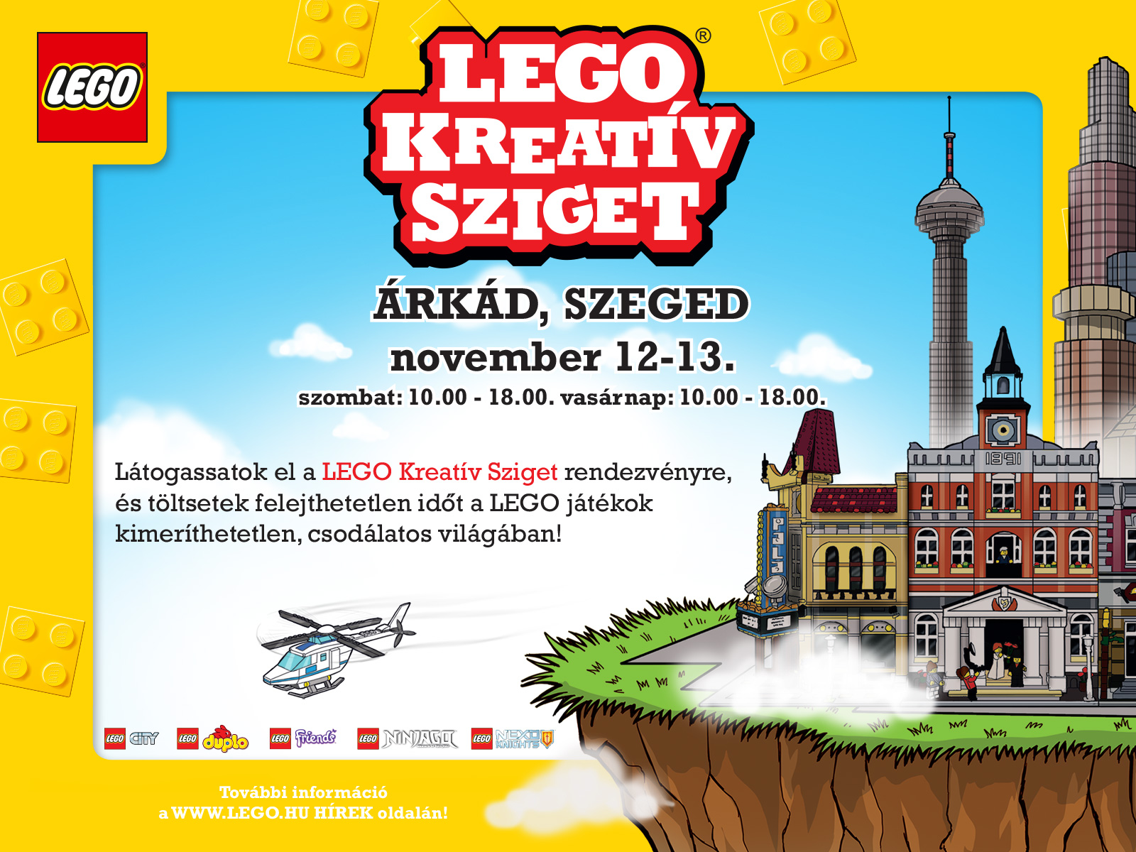 LEGO Kreatív Sziget november 12-13.