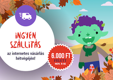 Ingyenes szállítás 6.000 Ft felett