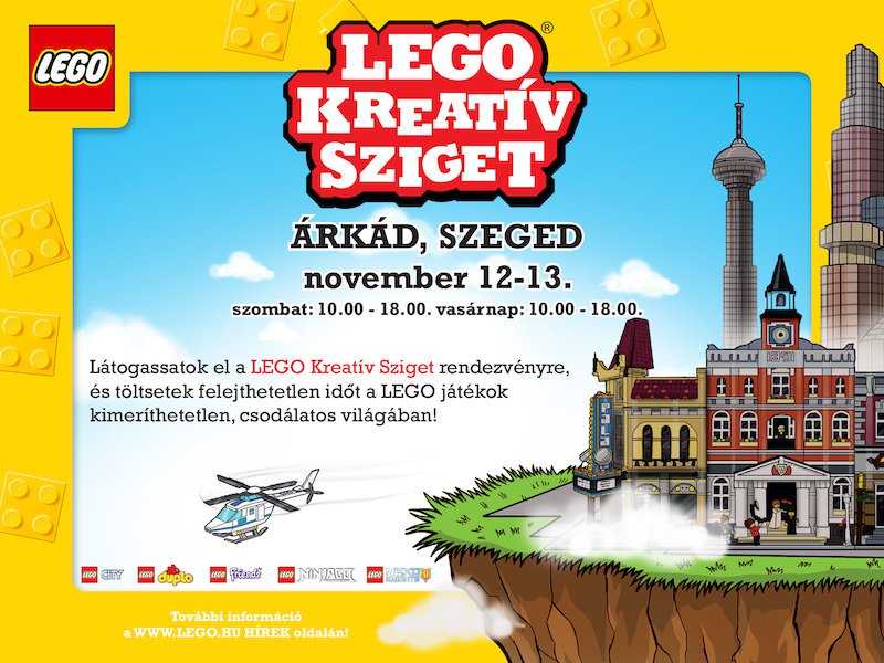 LEGO Kreatív Sziget a szegedi Árkádban!