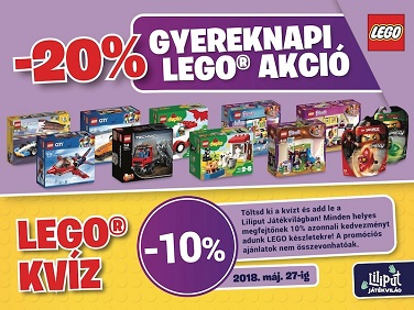 Gyereknapi LEGO akció és kvíz játék Egerben!