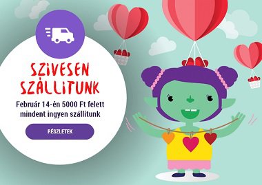 Valentin napi ingyen szállítási akció!