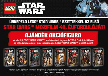 Ajándék LEGO Star Wars akciófigura LEGO vásárláshoz