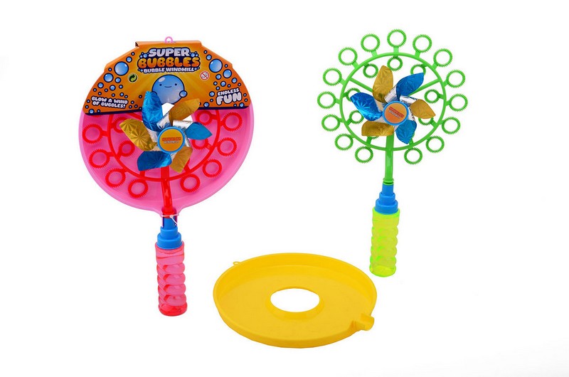 Aqua Fun Buborékfújó szélforgóval, folyadékkal, 2 színben