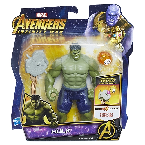 Avangers 15 cm-es Deluxe figura kővel Hulk