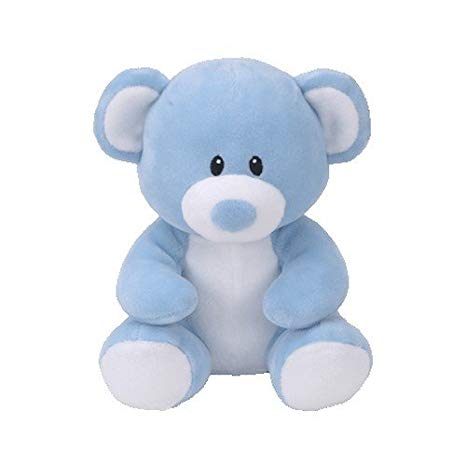 Baby Ty plüss LULLABY 15 cm - kék maci