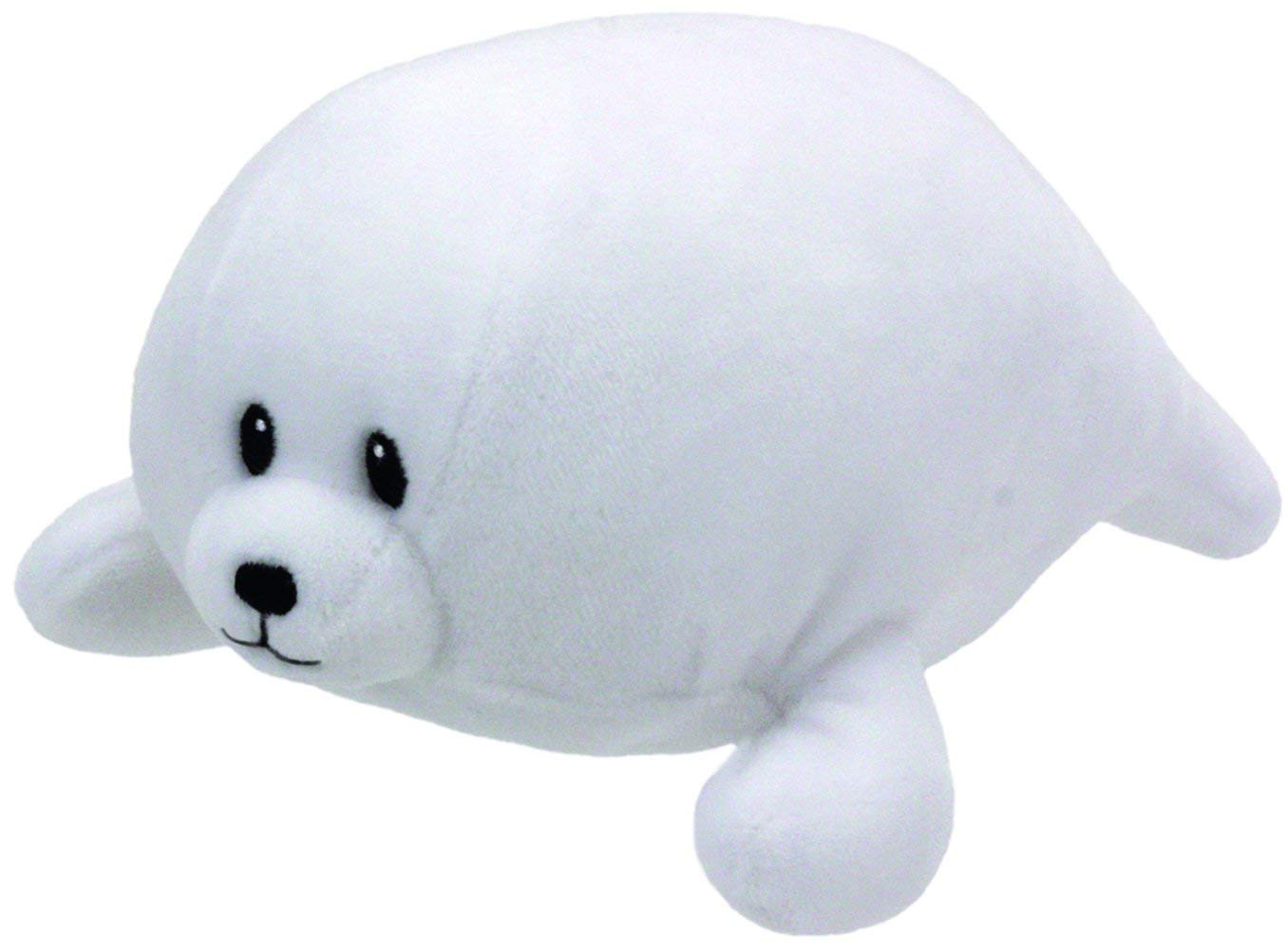 Baby Ty plüss TINY 24 cm - fehér fóka