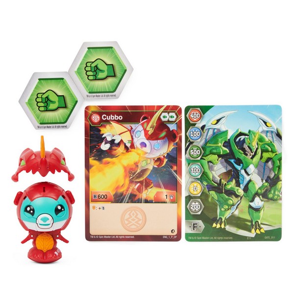 Bakugan Cubbo 1-es csomag Piros Sárkány