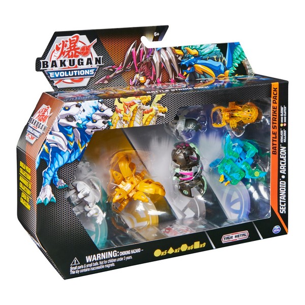 Bakugan Diecast Harci Csapás 5 db-os Sectanoid Arcleon