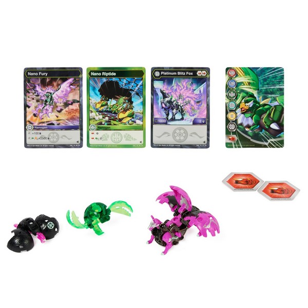 Bakugan Diecast indítsd el Labda Blitz Fox Nanoriptide Nanofury