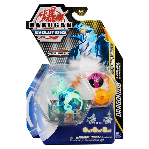 Bakugan Diecast indítsd el Labda Dragonoid Nanosledge Nanolancer