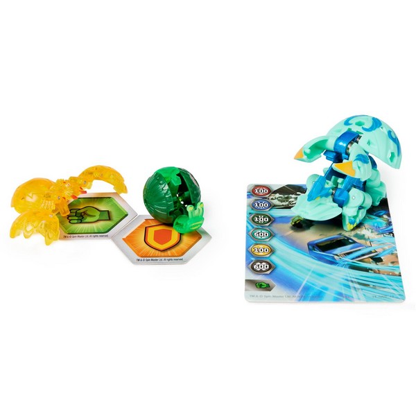 Bakugan Diecast Indítsd el labda Colossus Türkiz, Nano Sludgem