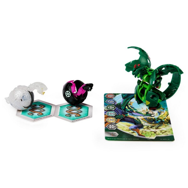 Bakugan Diecast Indítsd el labda Dragonoid Zöld, Nano Scorcher