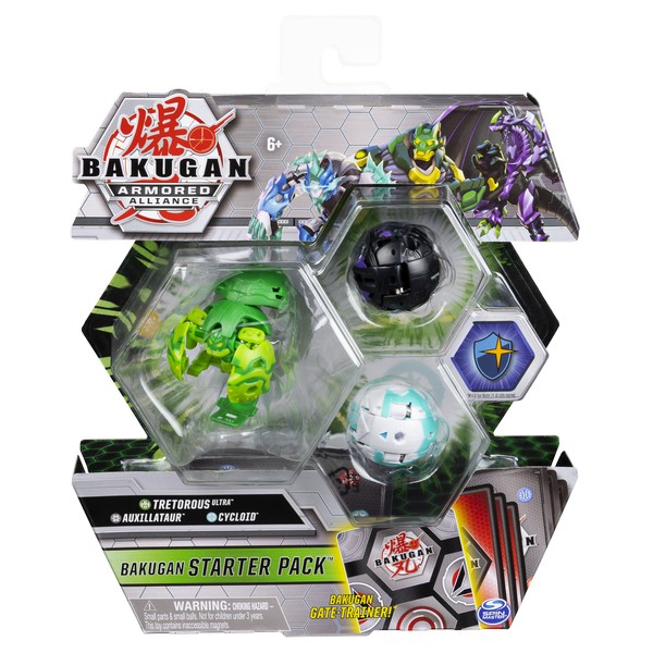 Bakugan S2 kezdő csomag Tretoruos, Auxillator, Cycloid