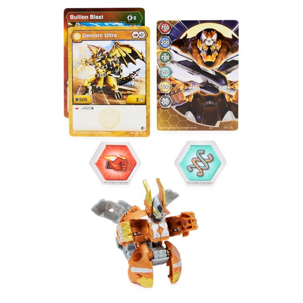 Bakugan S3 Ultra labda Demorc bbarna arany