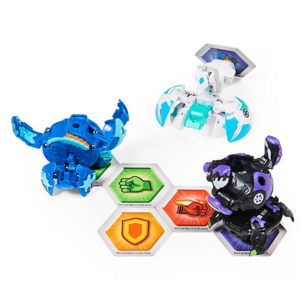 Bakugan S3 kezdő csomag Pinciatur ultra + Viloch + Oxidox