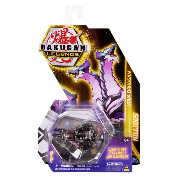 Bakugan S5 Legend Nova labda Nillious fekete
