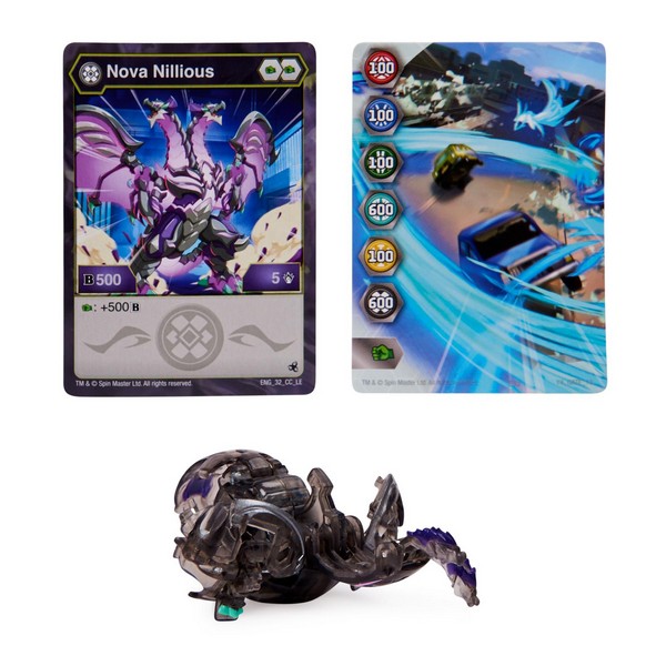 Bakugan S5 Legend Nova labda Nillious fekete