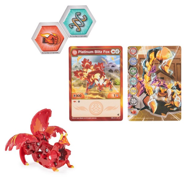 Bakugan S5 Legend Platinum Labda - Blitz Fox