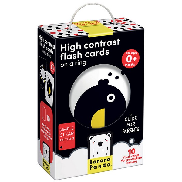 Banana Panda Kontrasztos Kártyák Karikán (0m+)