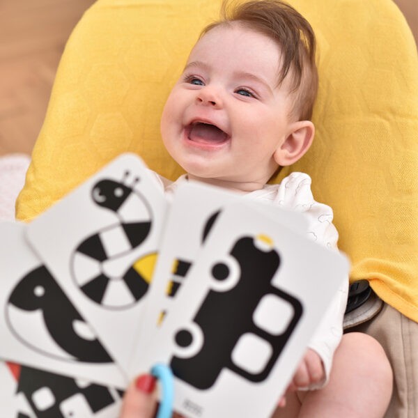 Banana Panda Kontrasztos Kártyák Karikán (3m+)