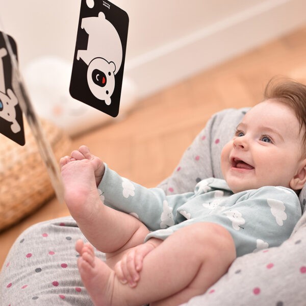 Banana Panda Kontrasztos Kártyák Karikán (3m+)
