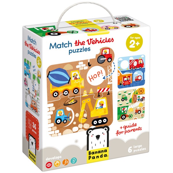 Banana Panda Párosító Puzzle Játék - Járművek