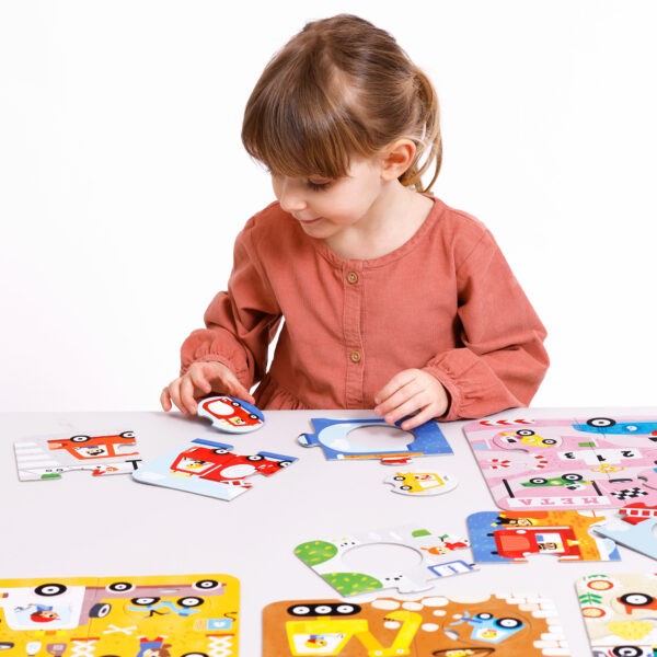 Banana Panda Párosító Puzzle Játék - Járművek