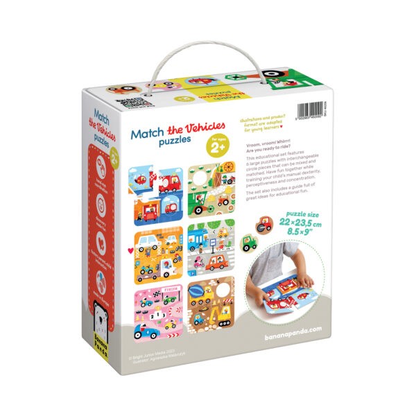 Banana Panda Párosító Puzzle Játék - Járművek