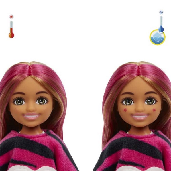 Barbie Chelsea Cutie Reveal Meglepetés Baba Tigris