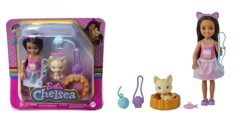 Barbie Chelsea És Kiskedvence Szett Cicával