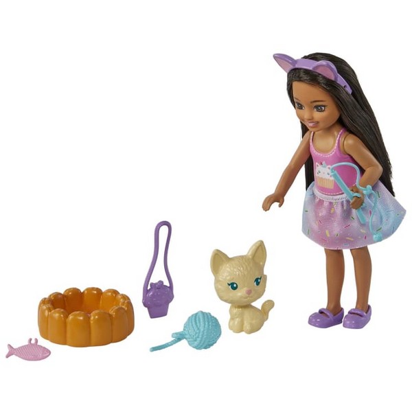 Barbie Chelsea És Kiskedvence Szett Cicával