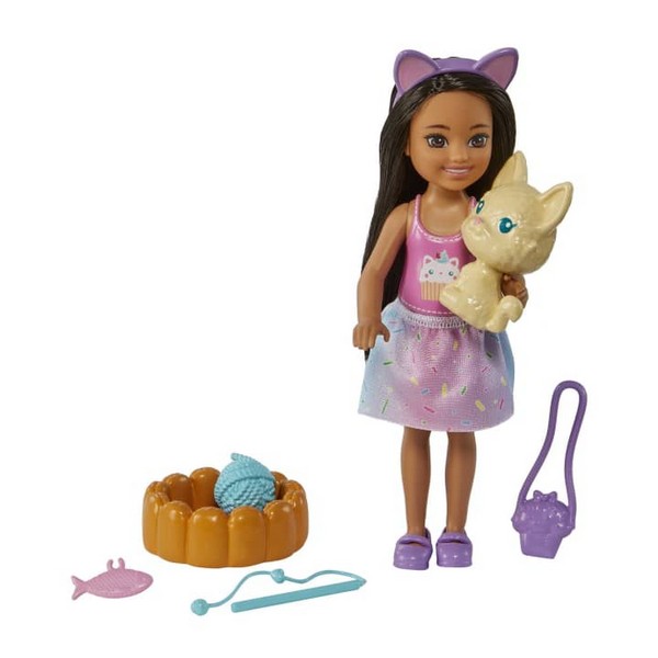 Barbie Chelsea És Kiskedvence Szett Cicával