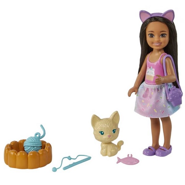 Barbie Chelsea És Kiskedvence Szett Cicával