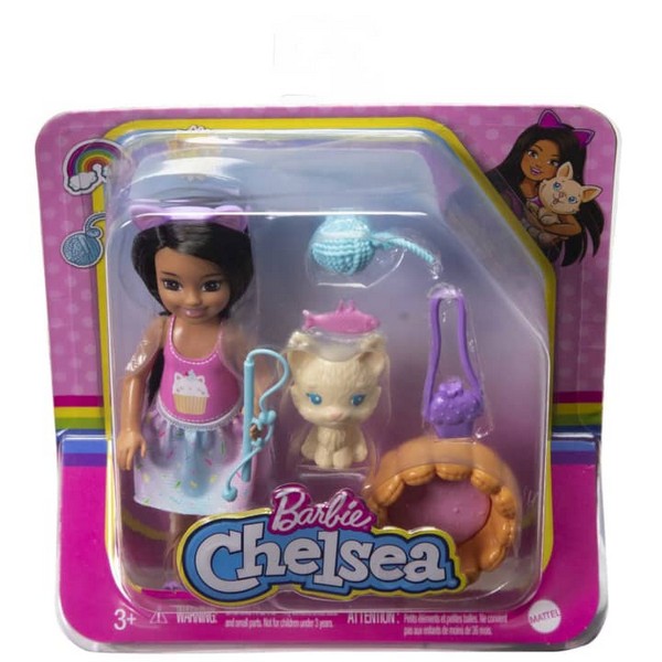 Barbie Chelsea És Kiskedvence Szett Cicával