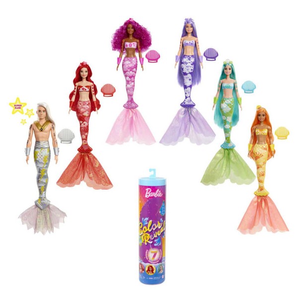 Barbie Color Reveal Baba Szivárványsellő