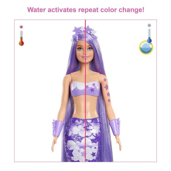 Barbie Color Reveal Baba Szivárványsellő