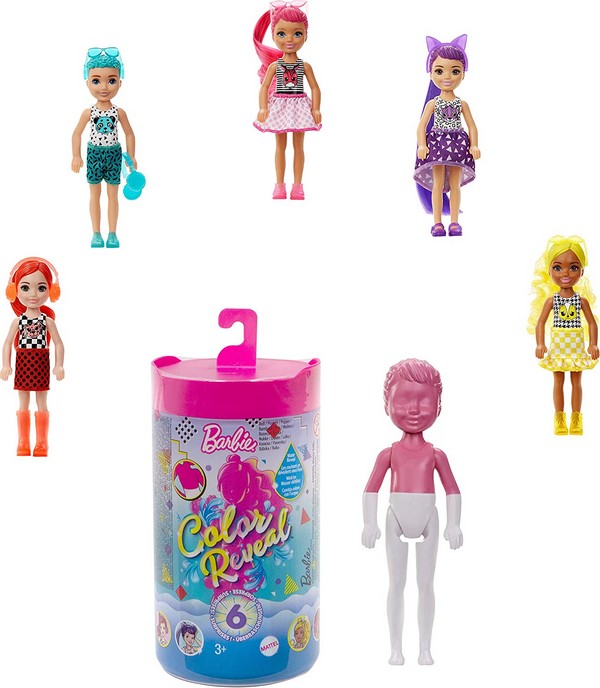 Barbie Color Reveal Chelsea Meglepetés Baba Divatos Színek