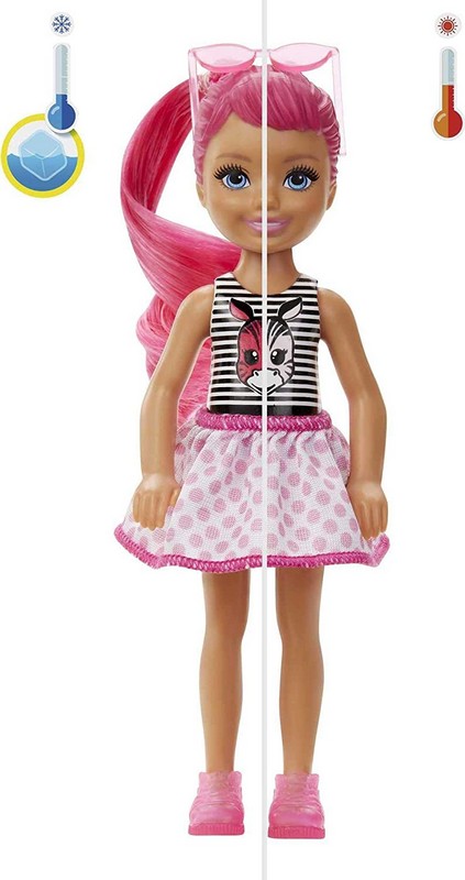 Barbie Color Reveal Chelsea Meglepetés Baba Divatos Színek