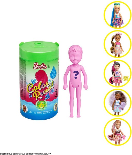 Barbie Color Reveal Chelsea meglepetés baba - Édességek