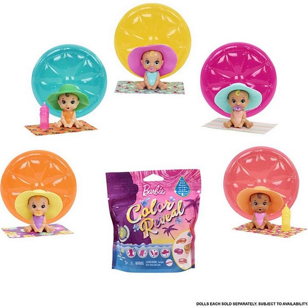 Barbie Color Reveal Kisbabák - Nyári Kalandok
