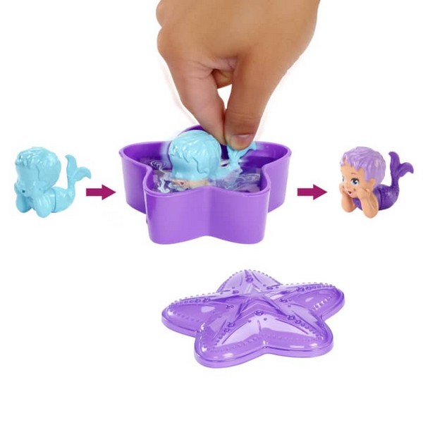 Barbie Color Reveal Kisbabák - Szivárványsellők