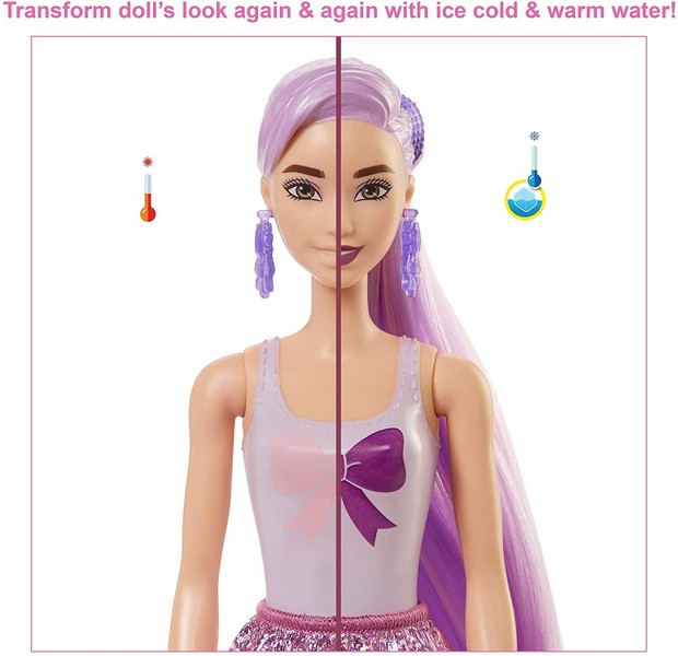 Barbie Color Reveal Meglepetés Baba 5. Sorozat - Csillámvarázs