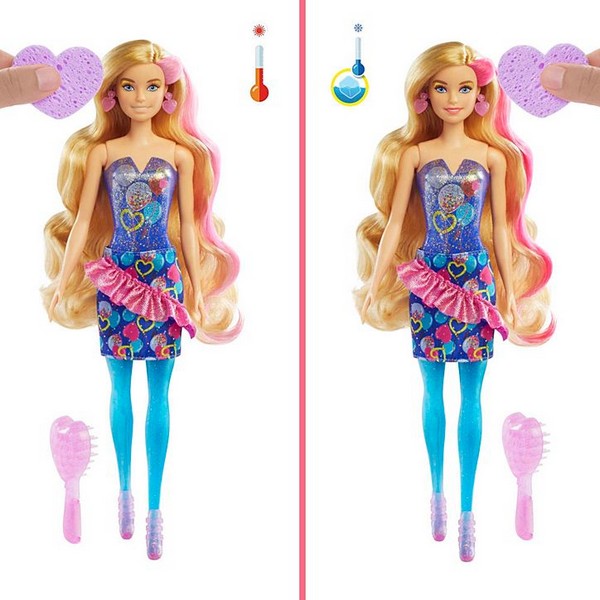 Barbie Color Reveal Meglepetés Baba 7. széria Irány a buli