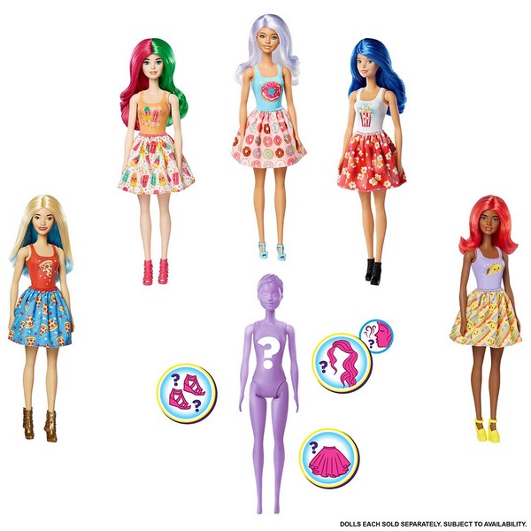 Barbie Color Reveal Meglepetés Baba 2. Sorozat - Finom Falatok