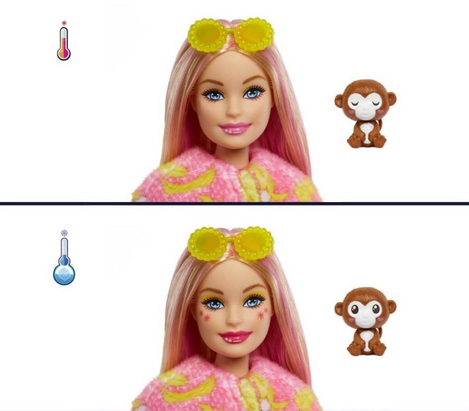Barbie Cutie Reveal Meglepetés Baba Majmocska (4. Sorozat)