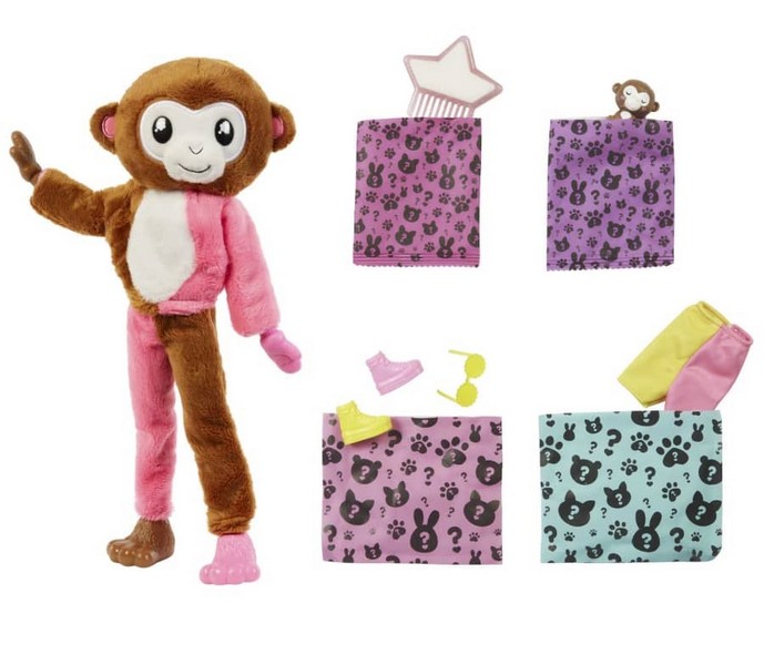 Barbie Cutie Reveal Meglepetés Baba Majmocska (4. Sorozat)