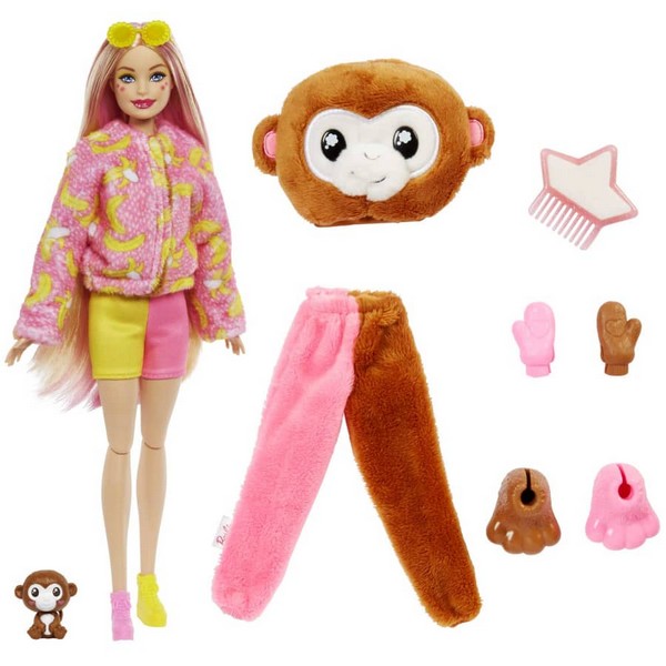 Barbie Cutie Reveal Meglepetés Baba Majmocska (4. Sorozat)